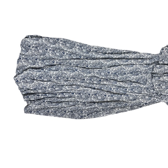 Yidarton Women Blue & White Strapless Floral Boho‎ Maxi Dress, Size M - Picture 3 of 5